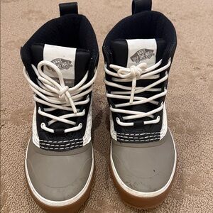 Vans Mens Snow Boots - Black, Gray, and White